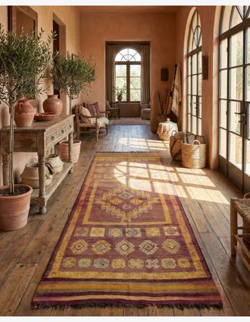 6' 4 x 16' Hand Knotted Moroccan Wool Runner Rug