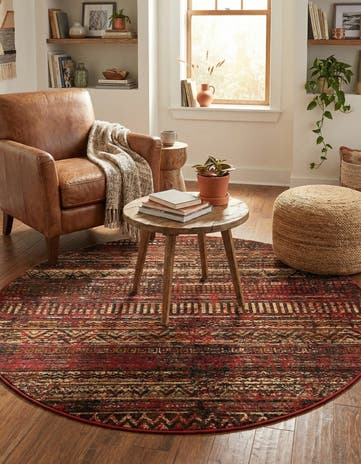 5' 3 x 5' 3 Saturn Round Rug