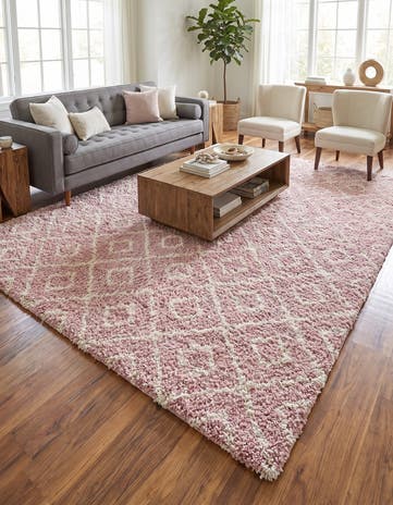 9' x 12' Trellis Shag Rug