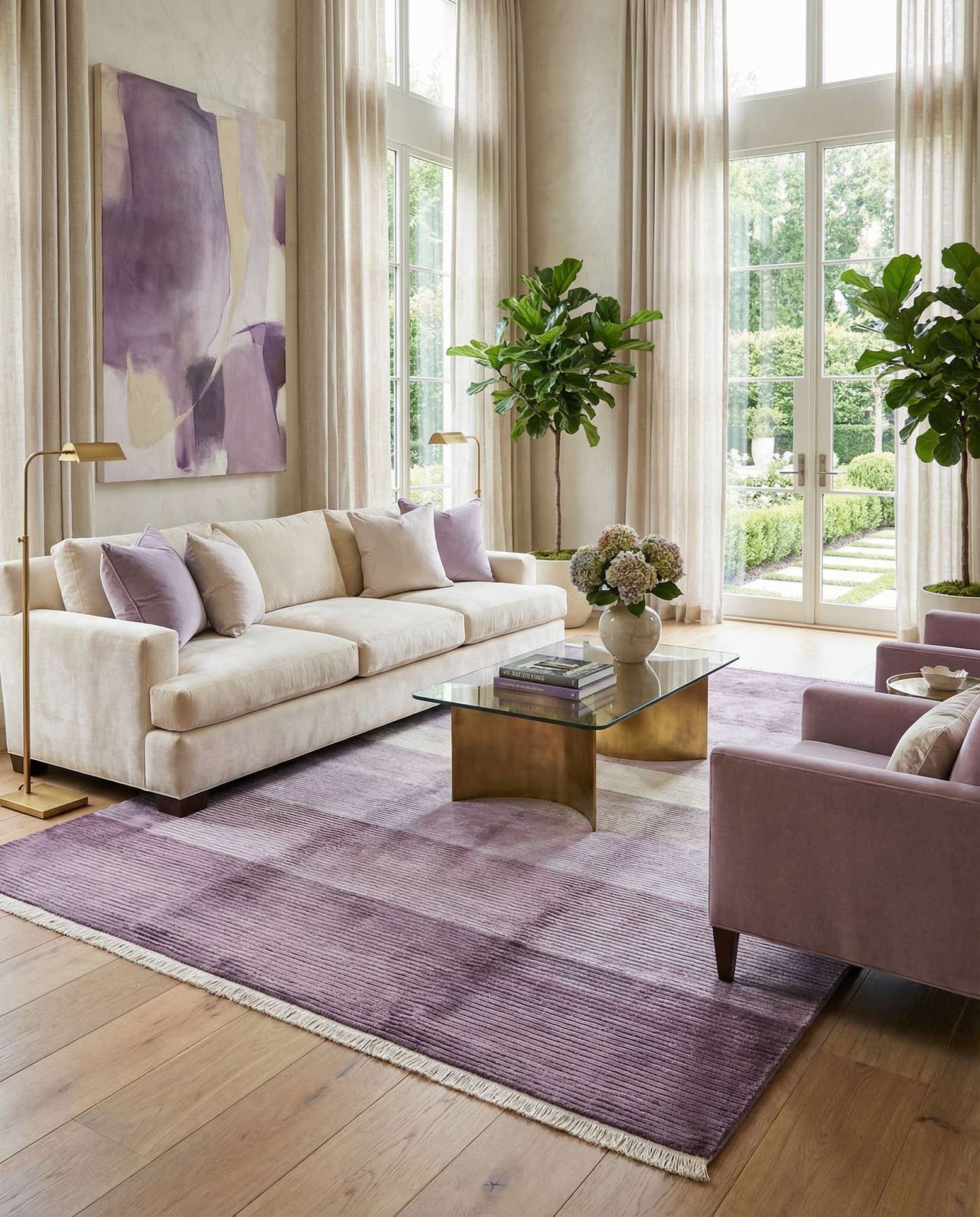 6' 7 x 9' 10 Hand Knotted Darya Wool Rug