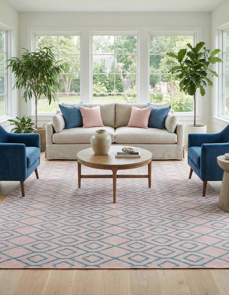 Detail image of 10' 8 x 10' 8  Washable Jill Zarin Turks and Caicos Indoor / Outdoor Square Rug