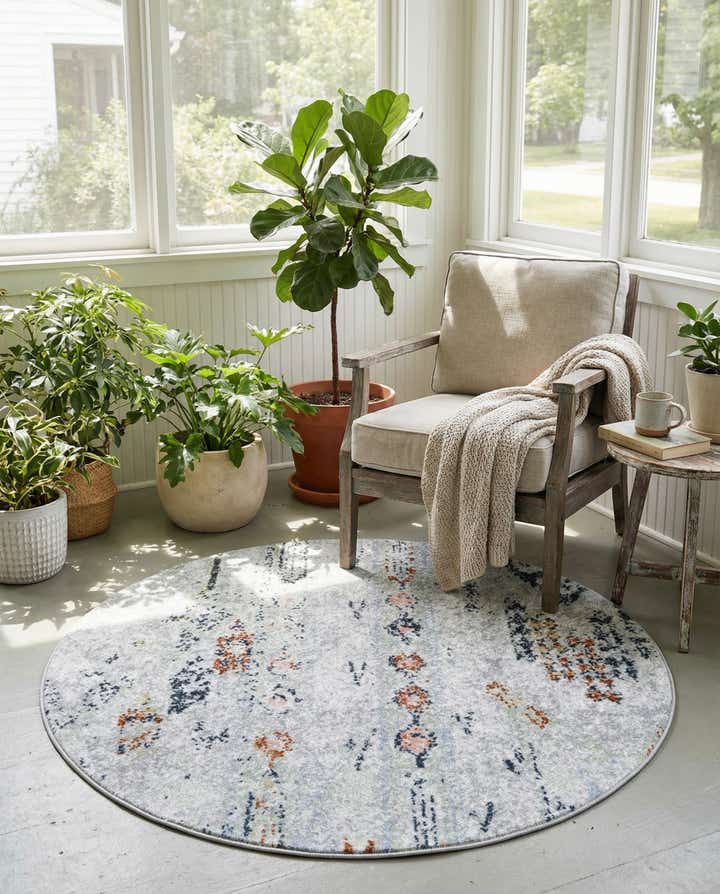 3' 3 x 3' 3 Kamala Washable Round Rug