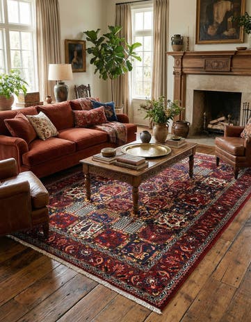 6' 8 x 9' 11 Bachtiar Wool Rug