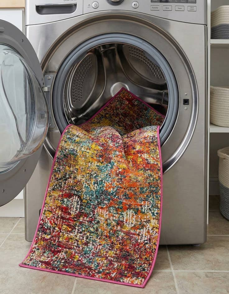 Detail image of  2' x 6'  Washable Vivid Runner Rug