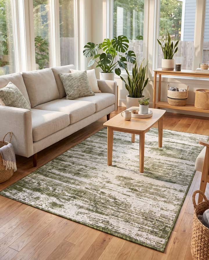 4' x 6' Easy-Clean Modern Indoor / Outdoor Rug