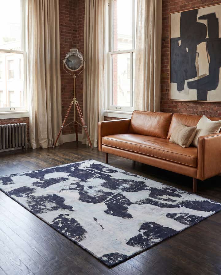 4' 9 x 6' 6 Hand Knotted Ultra Vintage Persian Wool Rug
