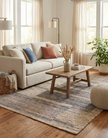 4' 1 x 6' Chenille Jute Rug
