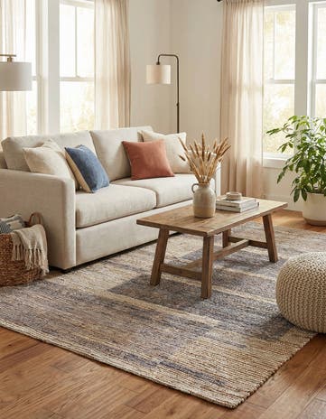 4' 1 x 6' Chenille Jute Rug