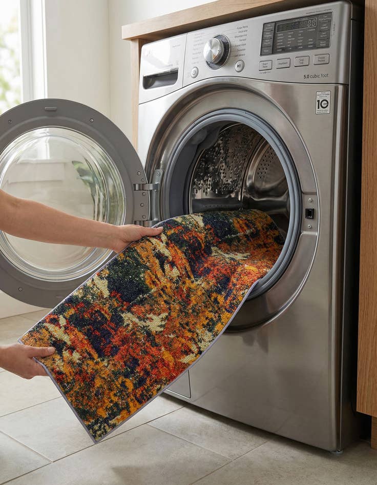 Detail image of  2' x 6'  Washable Haerfest Runner Rug