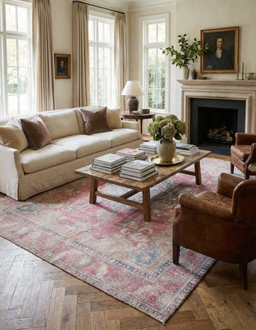 9' 9 x 12' 4 Hand Knotted Ultra Vintage Persian Wool Rug