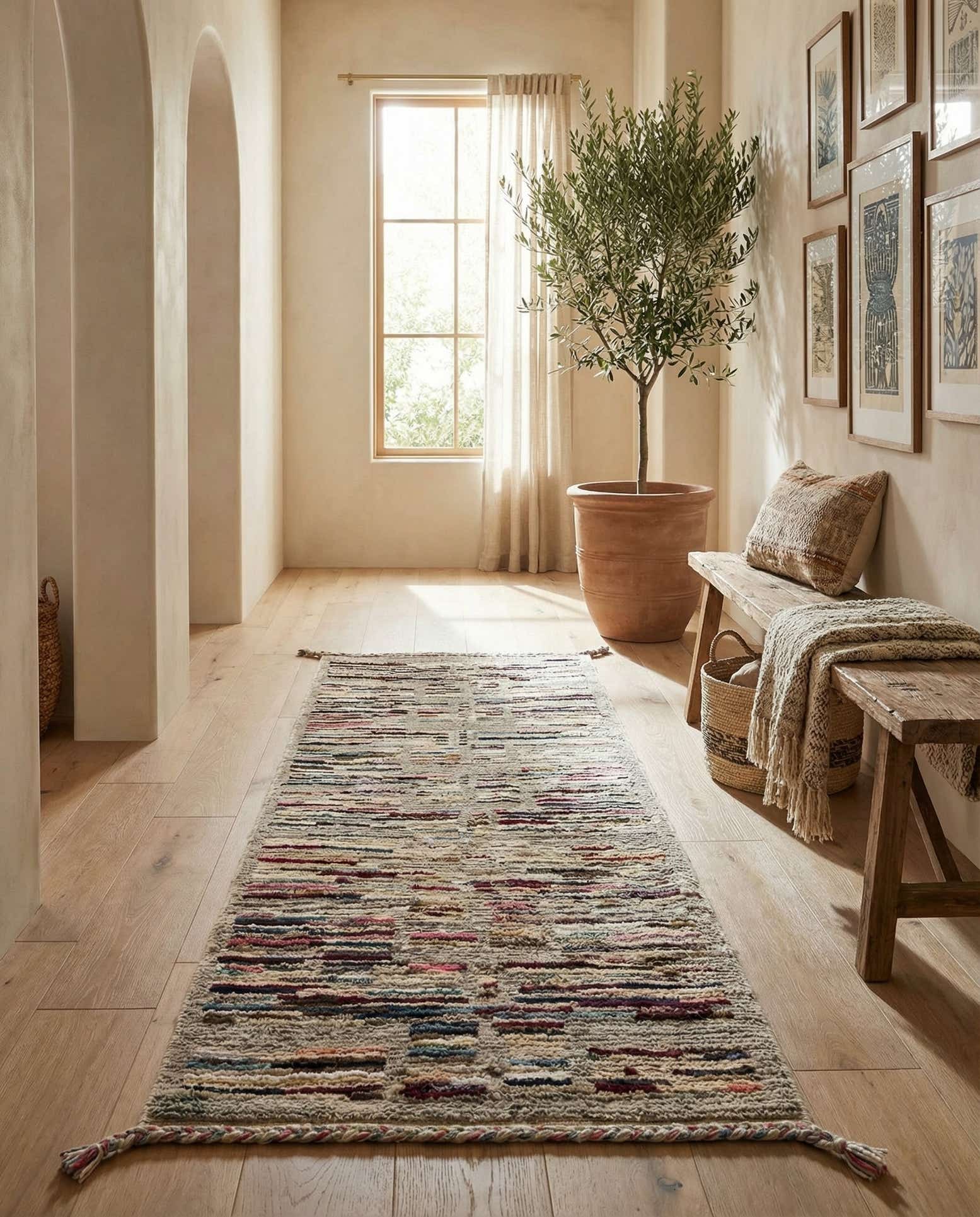 2' 10 x 8' 2 Hand Knotted Moroccan Runner Rug
