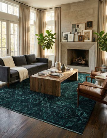 8' 1 x 10' 1 Hand Knotted Darya Rug