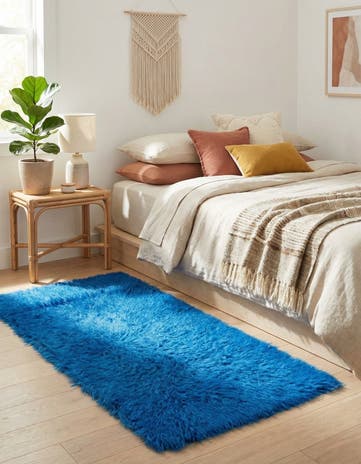 2' 4 x 5' Hand Knotted Moroccan Wool Rug