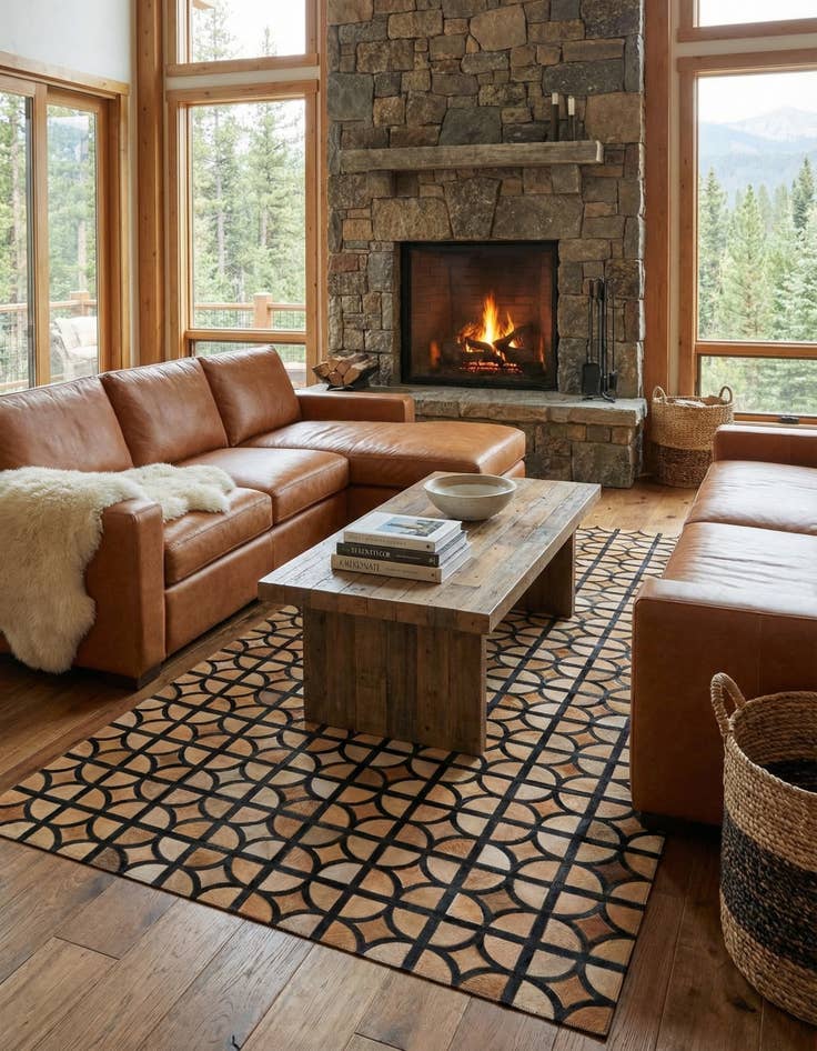 Detail image of  5' x 7' 10 Cowhide Rug