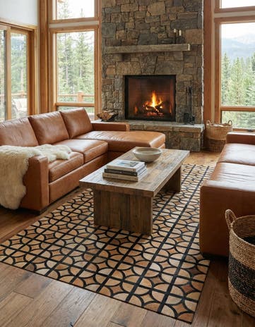 5' x 7' 10 Cowhide Rug