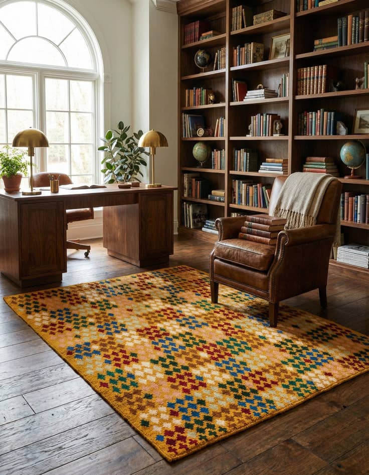 Detail image of 5' 2 x 6' 3  Hand Knotted Balouch Wool Rug