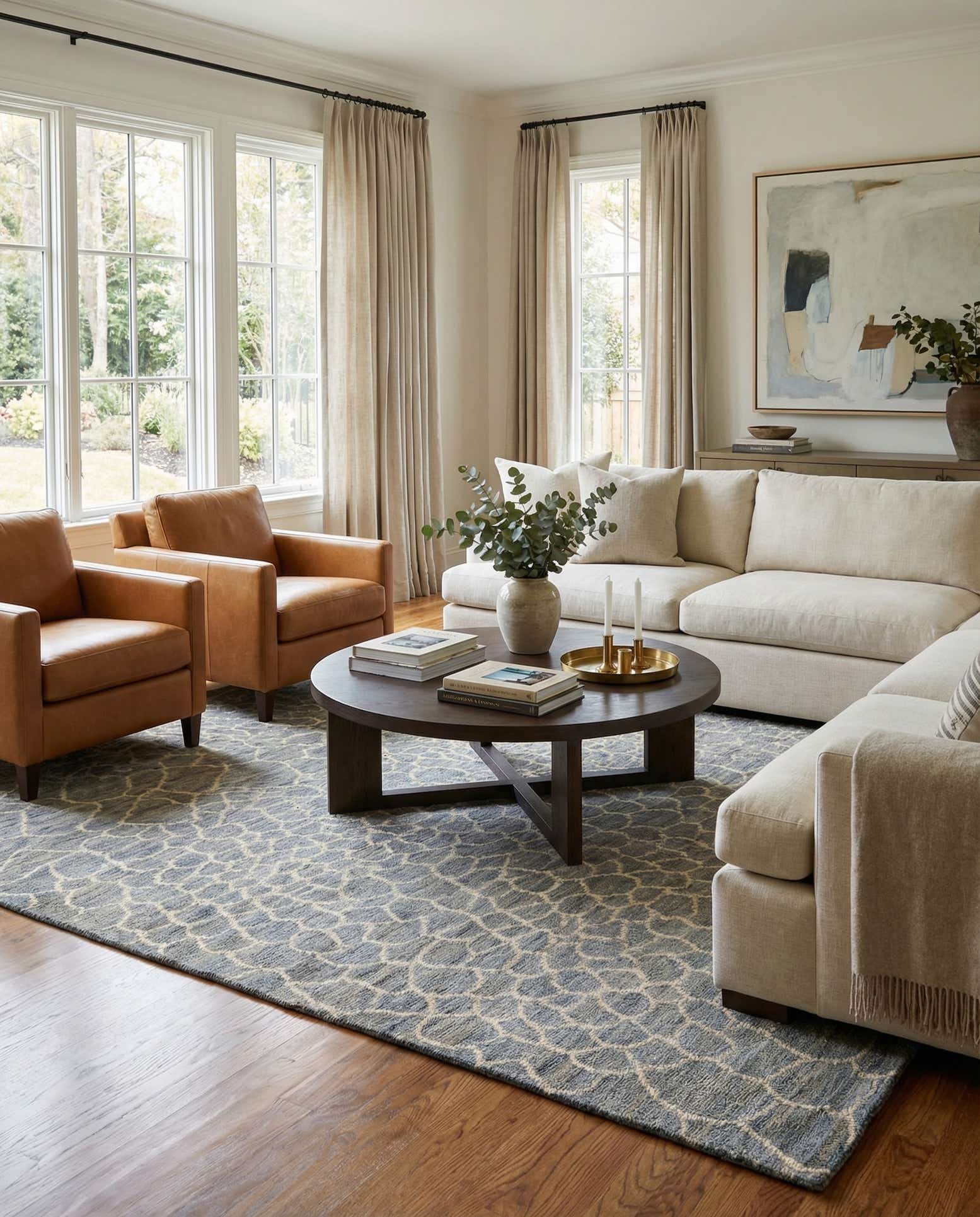 5' 8 x 7' 10 Hand Knotted Darya Wool Rug