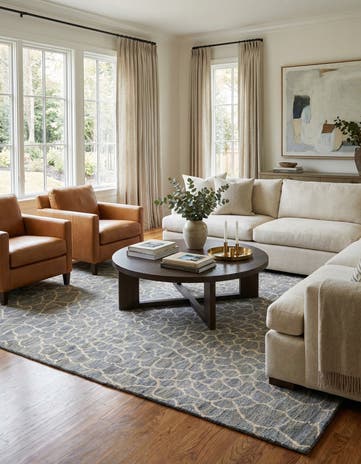 5' 8 x 7' 10 Hand Knotted Darya Wool Rug