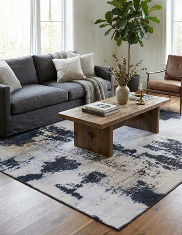 5' 10 x 6' 8 Hand Knotted Ultra Vintage Persian Wool Square Rug