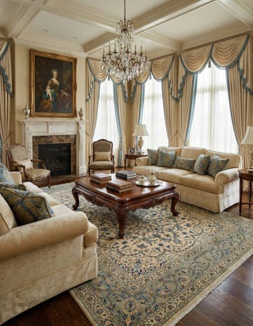 9' 1 x 13' 3 Hand Knotted Kashan Persian Wool Rug