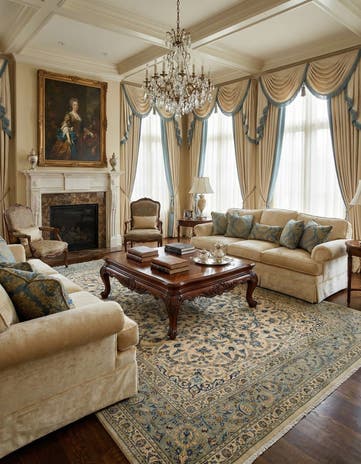 9' 1 x 13' 3 Hand Knotted Kashan Persian Wool Rug
