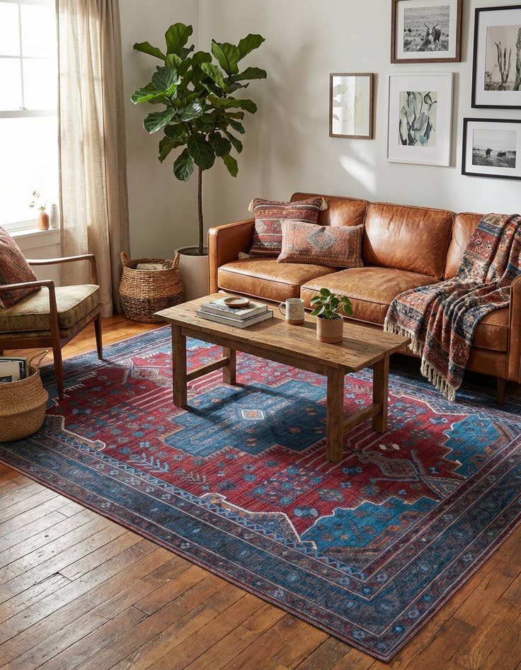 Detail image of 7' 10 x 10'  Washable Mangata Rug