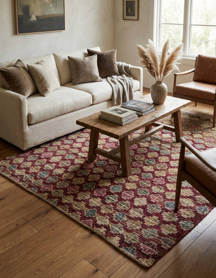 Detail image of 5' 4 x 7' 10  Hand Knotted Darya Wool Rug