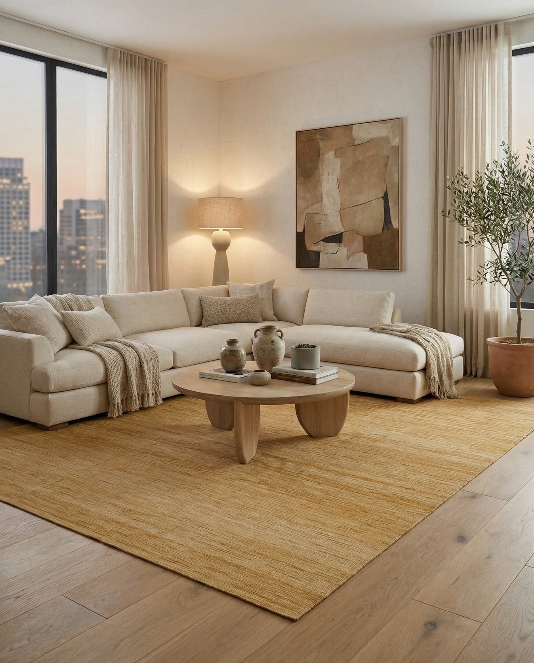  7' 5 x 9' 8  Hand Woven Kilim Modern Wool Rug