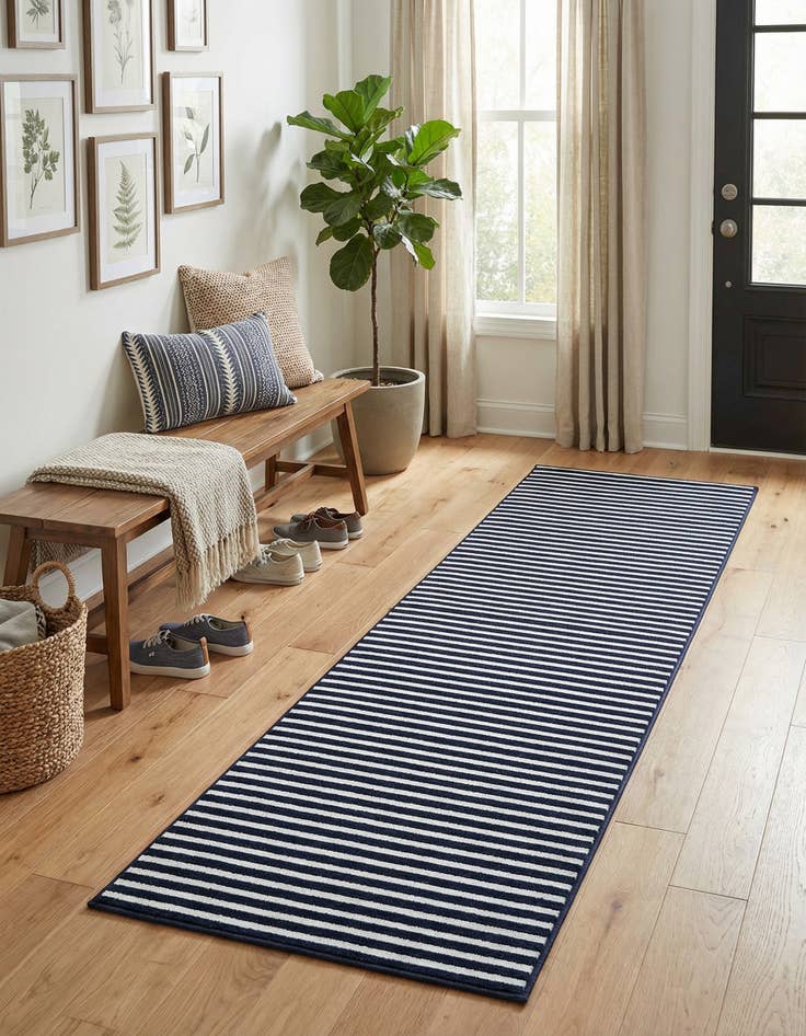 Detail image of 2' 7 x 10' Easy-Clean Sabrina Soto Indoor / Outdoor Runner Rug