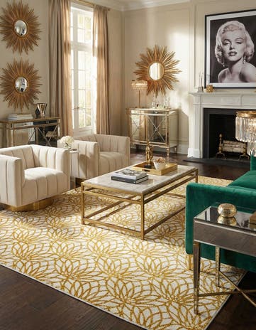 10' x 14' Marilyn Monroe™ Glam Dahlia Rug
