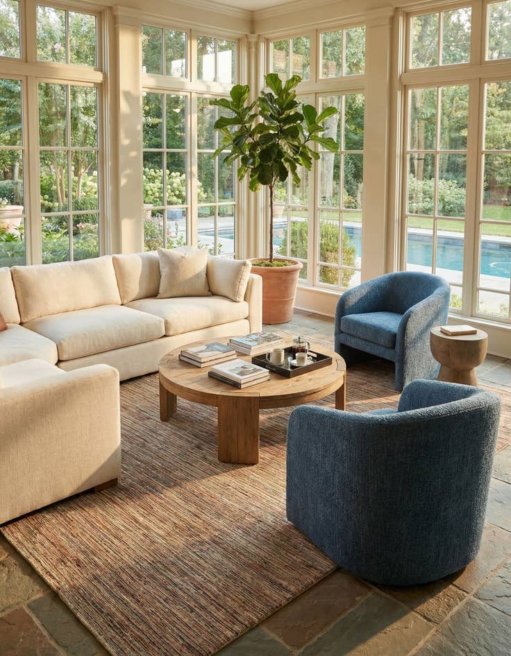 Detail image of 9' 10 x 13' 11  Hand Knotted Modern Ziegler Wool Rug