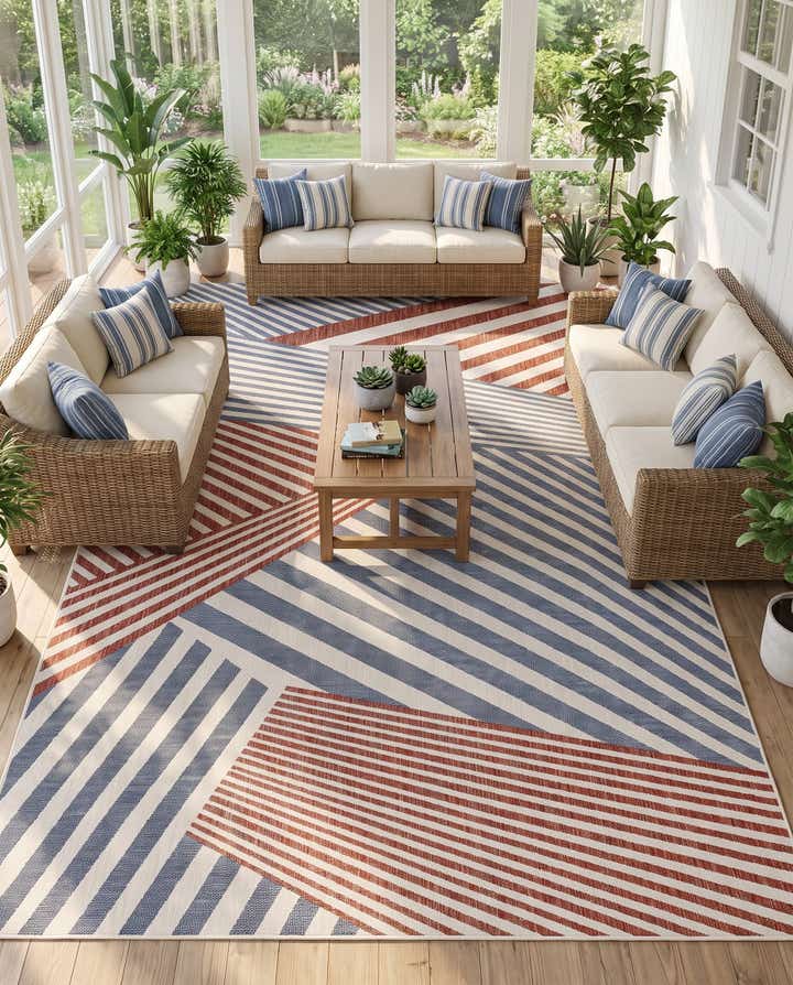 9' x 12' Easy-Clean Jill Zarin Indoor / Outdoor Rug