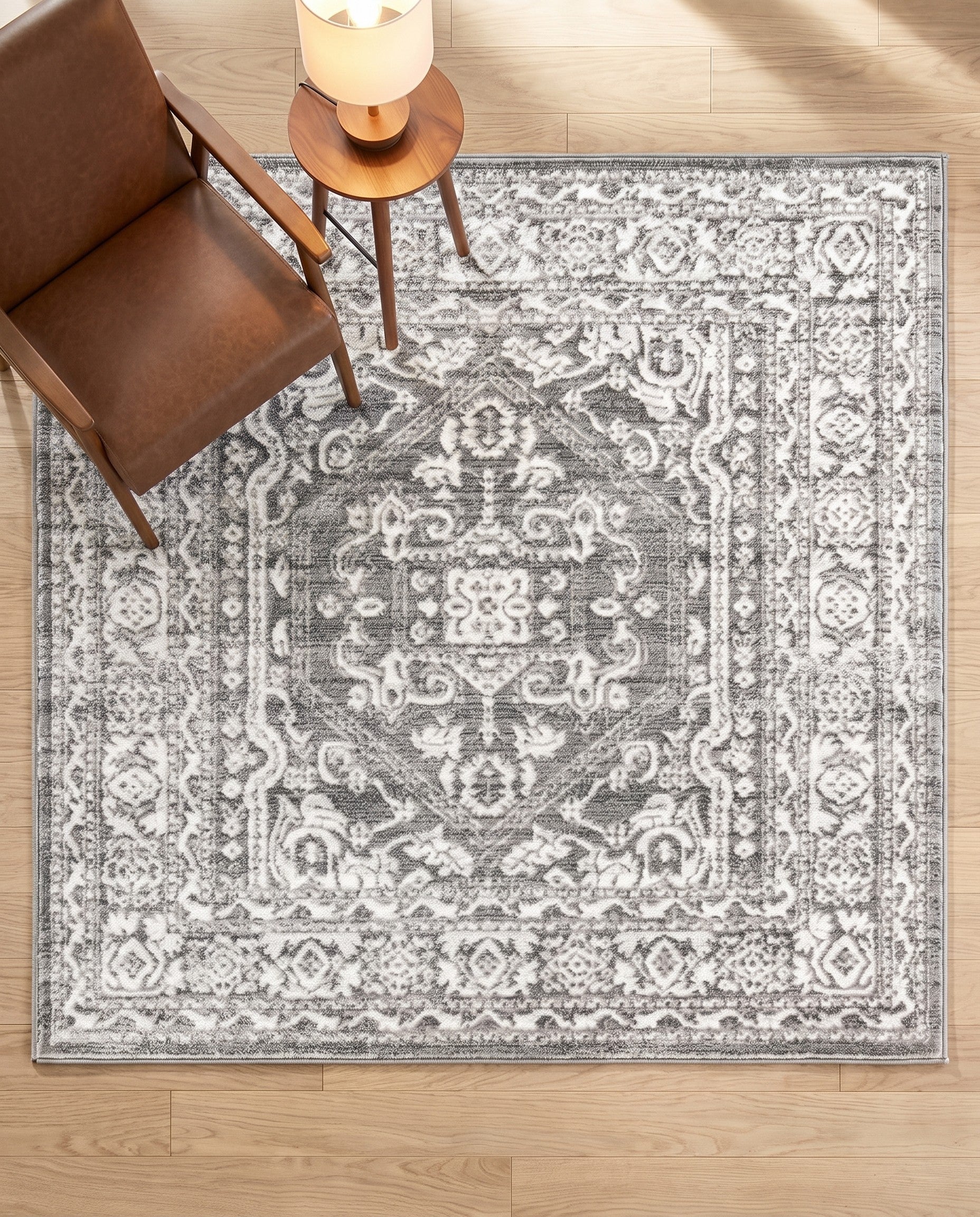 5' 3 x 5' 3 Boston Square Rug