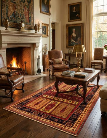 3' 8 x 5' 7 Kashkuli Rug
