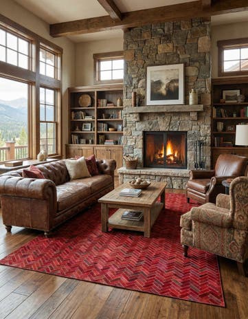 5' x 7' 10 Cowhide Rug