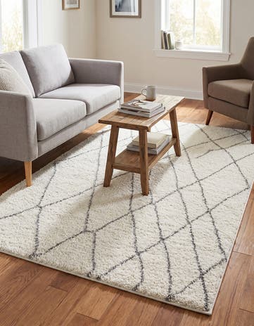 Ivory Soft Touch Shag Rug