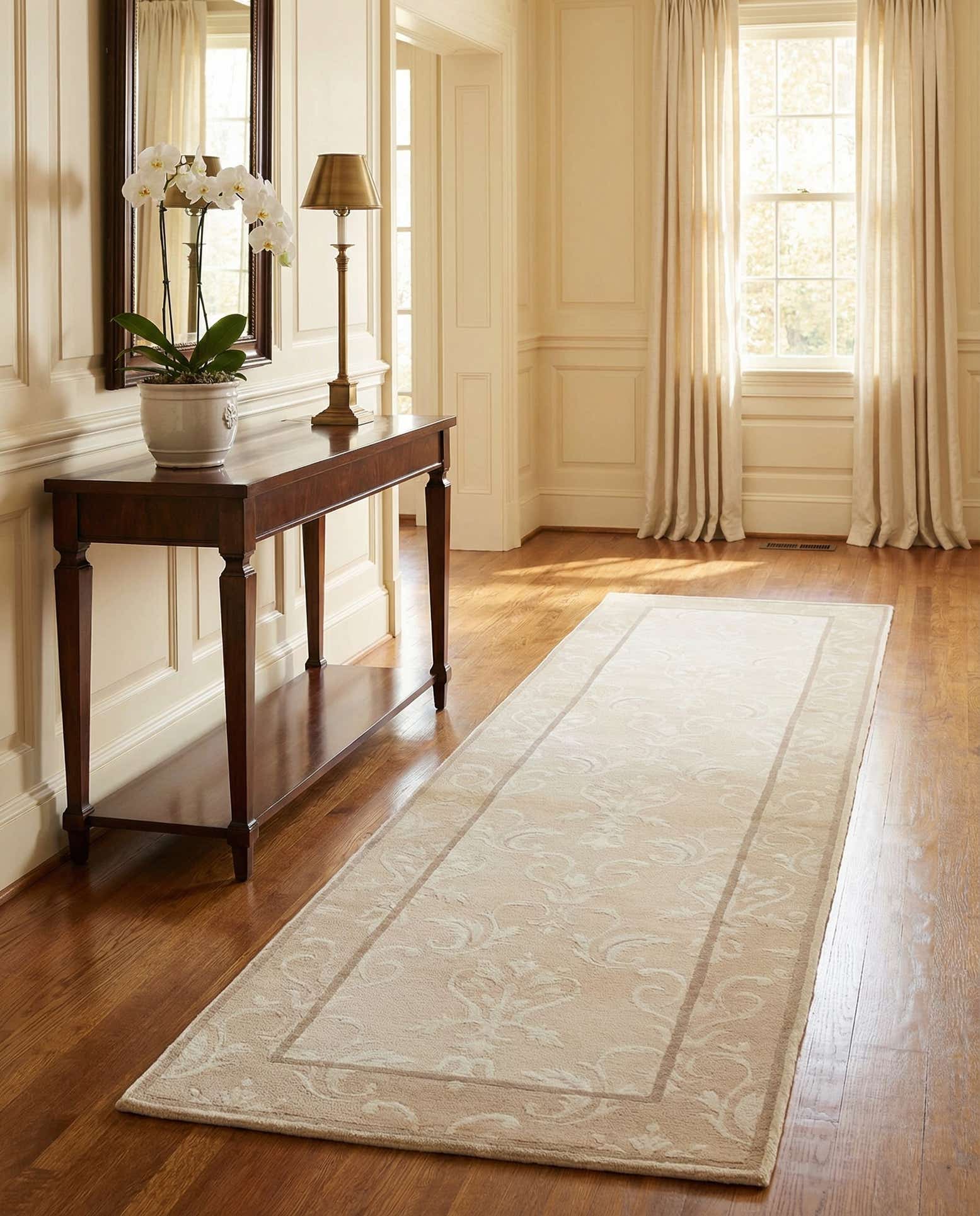 2' 9 x 10' Hand Knotted Darya Wool Runner Rug