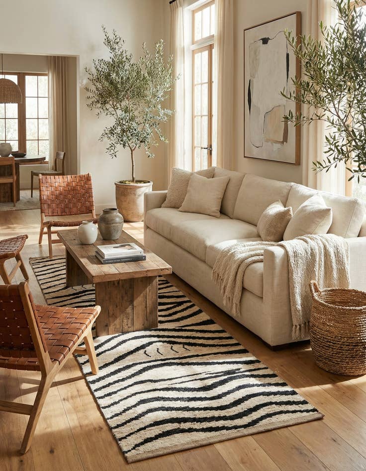 Detail image of 5' x 14'  Hand Knotted Moroccan Wool Runner Rug