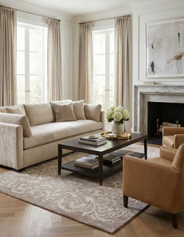 5' 7 x 7' 10 Hand Knotted Darya Wool Rug