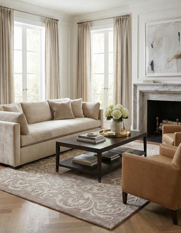 5' 7 x 7' 10 Hand Knotted Darya Wool Rug