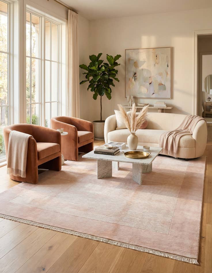 Detail image of 6' 7 x 9' 9  Hand Knotted Darya Wool Rug