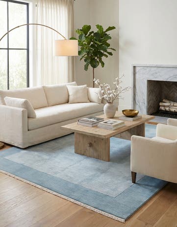 6' 7 x 9' 9 Hand Knotted Darya Wool Rug