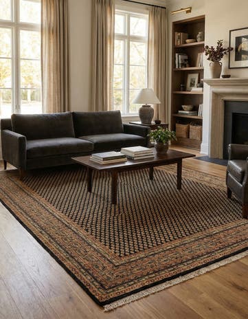 5' 8 x 7' 8 Hand Knotted Mir Wool Rug