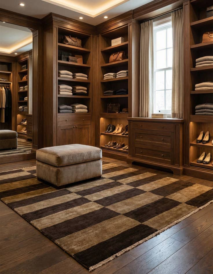 Detail image of 5' 1 x 6' 6  Hand Knotted Modern Ziegler Rug