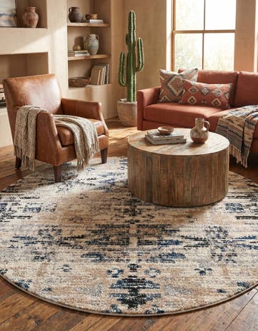 7' x 7' Tucson Round Rug