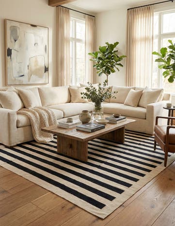 8' 2 x 9' 8 Hand Woven Kilim Modern Wool Rug