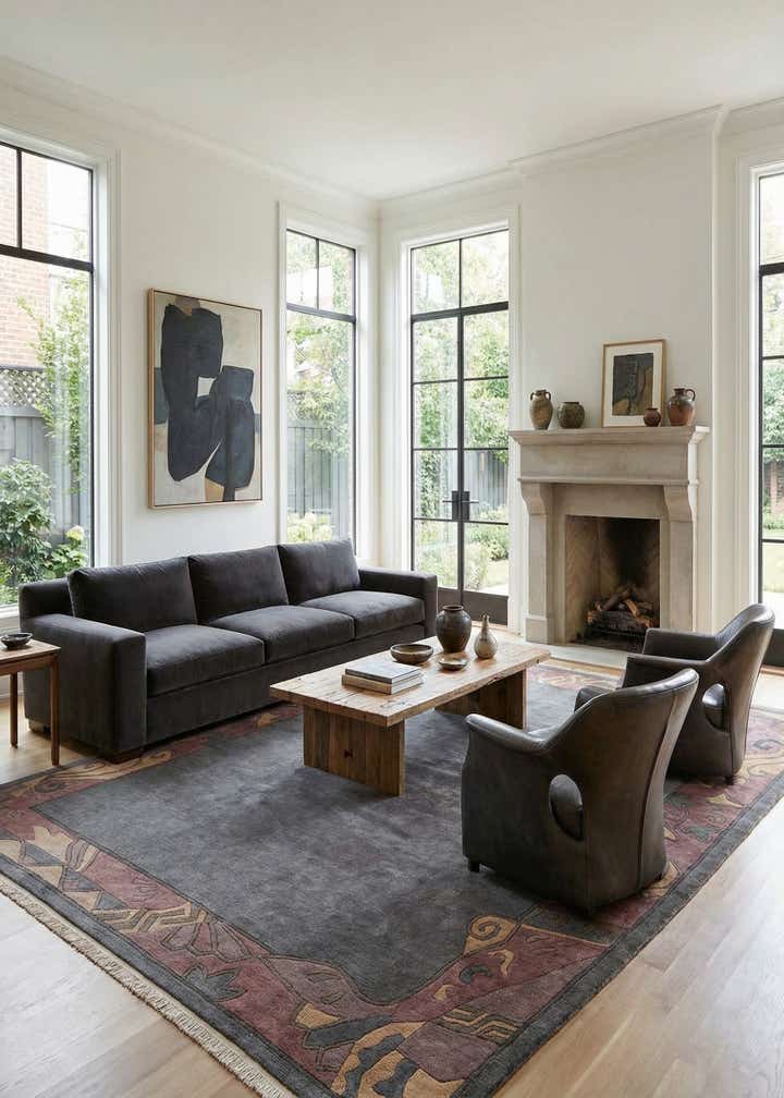 8' 5 x 11' 5 Hand Knotted Tibet Wool Rug