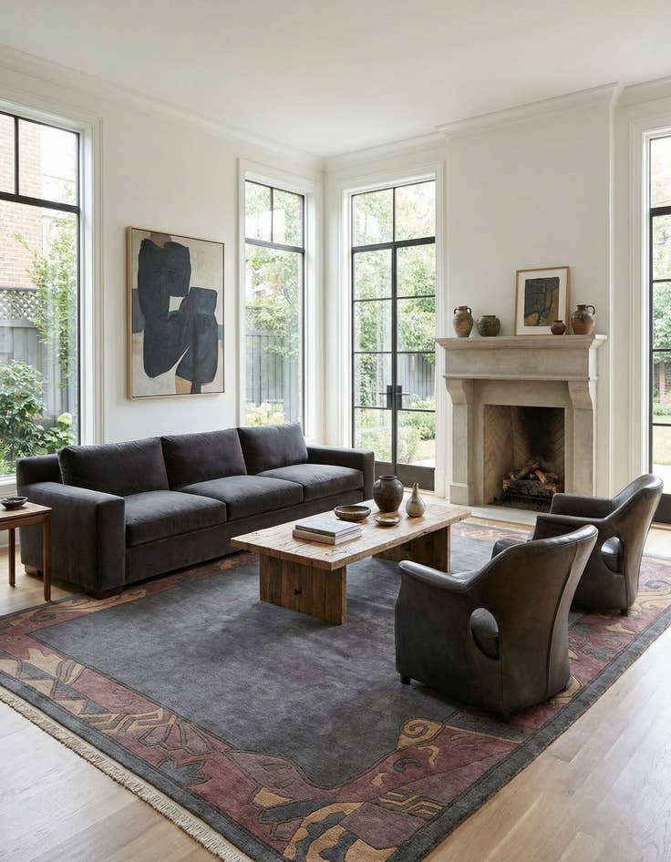 Detail image of  8' 5 x 11' 5  Hand Knotted Tibet Wool Rug