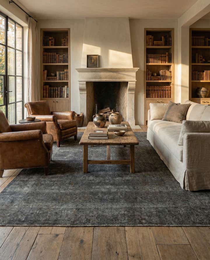 6' 6 x 9' 8 Hand Knotted Ultra Vintage Persian Wool Rug