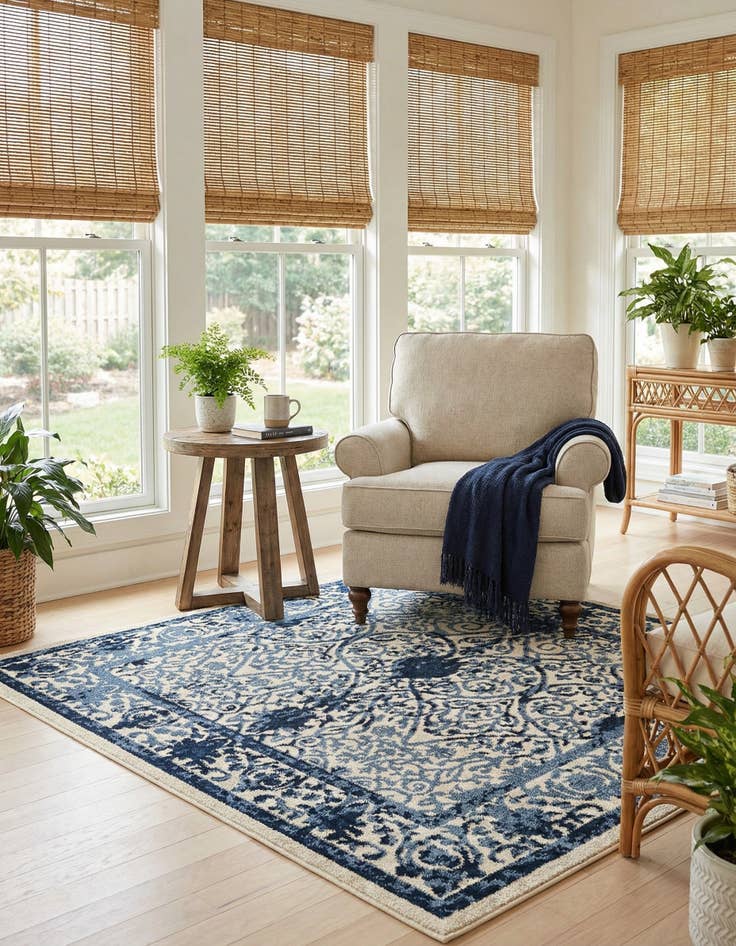 Detail image of  6' x 6' Miranda Square Rug